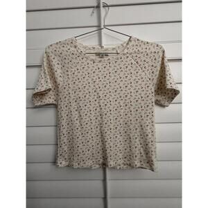 American Eagle floral print babydoll tee size Large